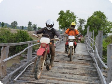 Recorrido en moto por Laos
