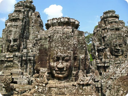 Templo de Bay��n, en Cambodia